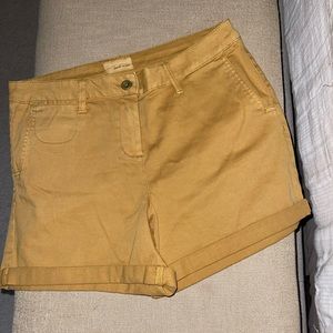 Land & Sea tan / goldish tan cuffed bottom short